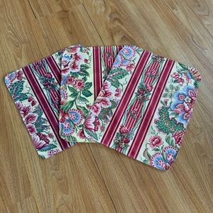 Handmade upcycled placemats set of 3